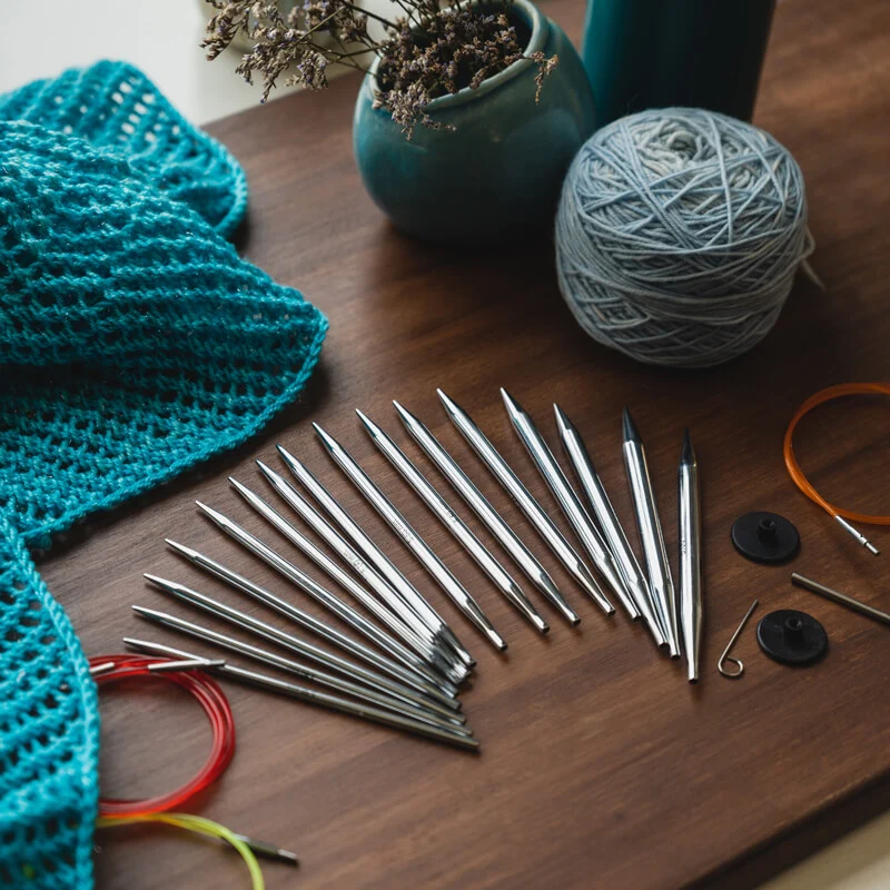 knit pro nova set deluxe in metallo