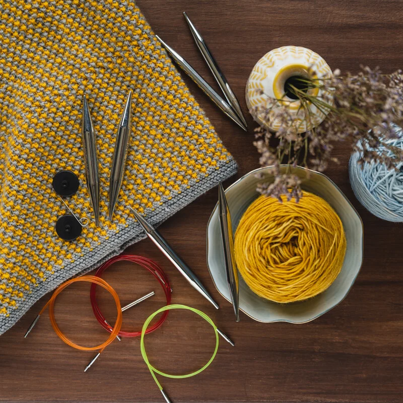 knit pro nova set deluxe in metallo