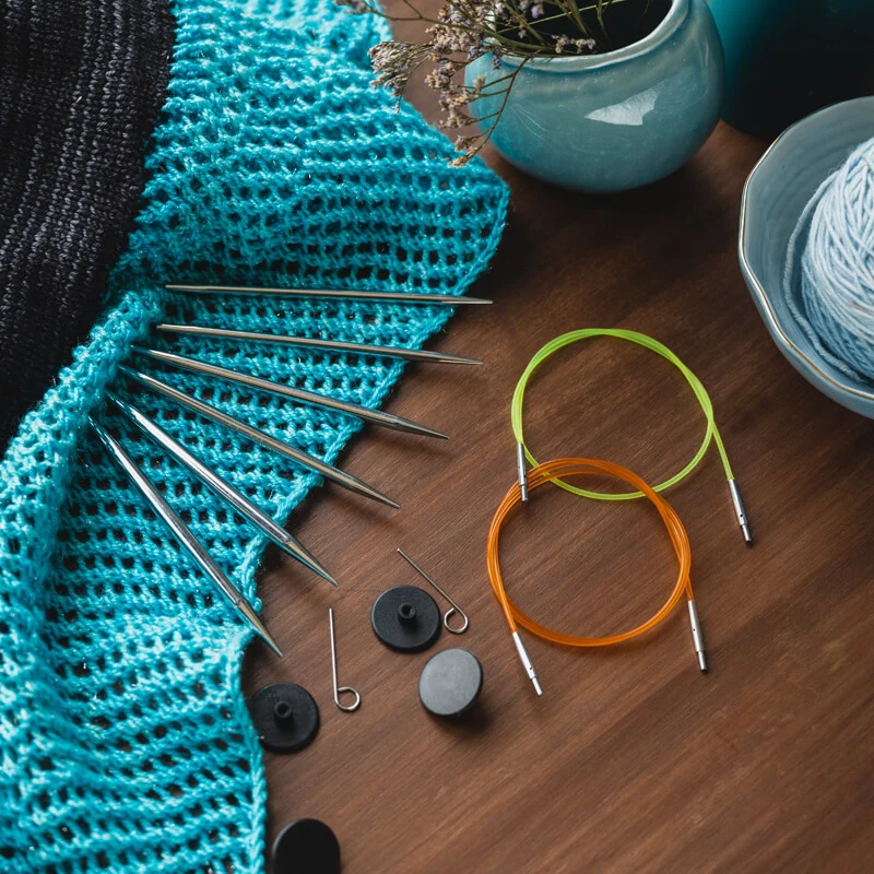 knit pro nova set deluxe in metallo