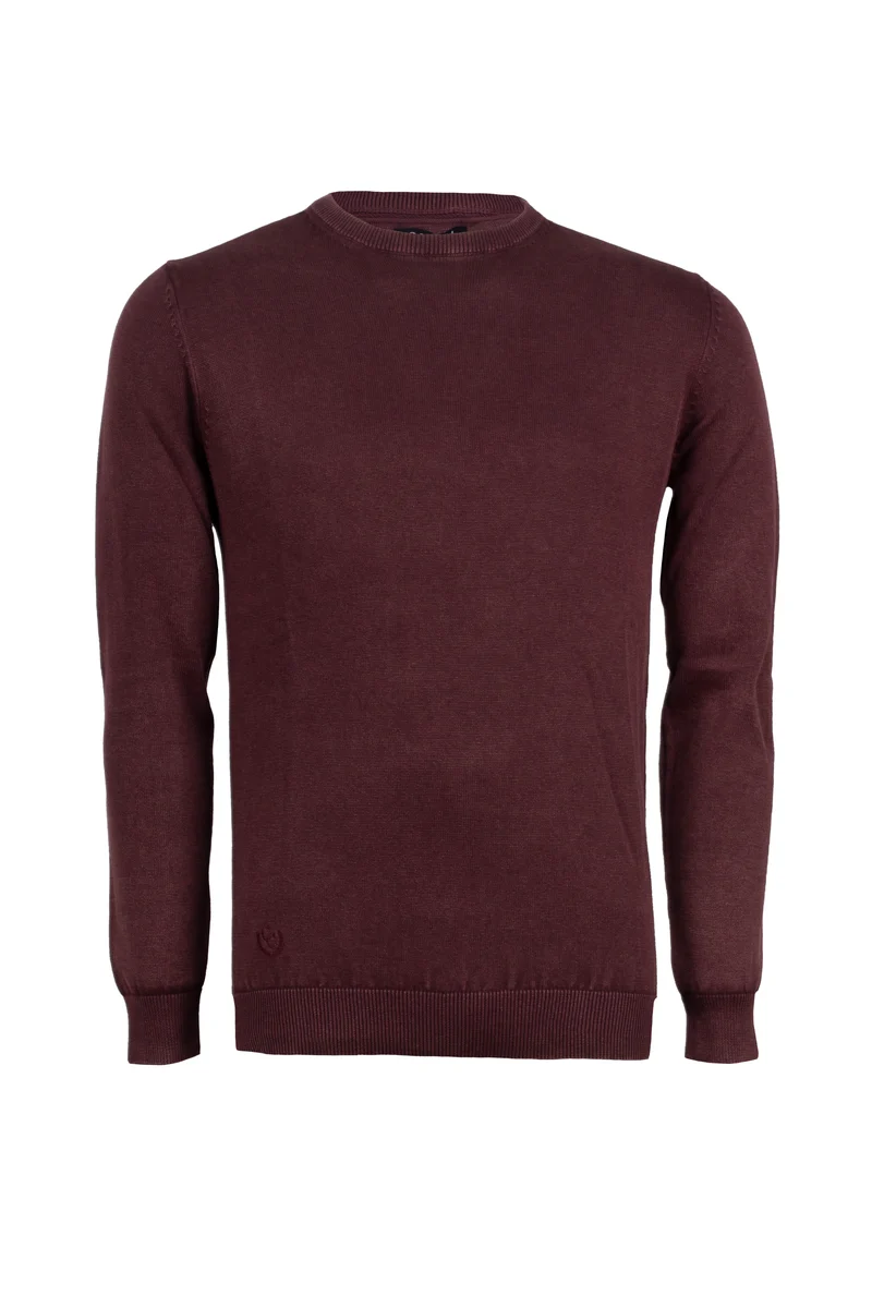 Pullover girocollo uomo tinta unita