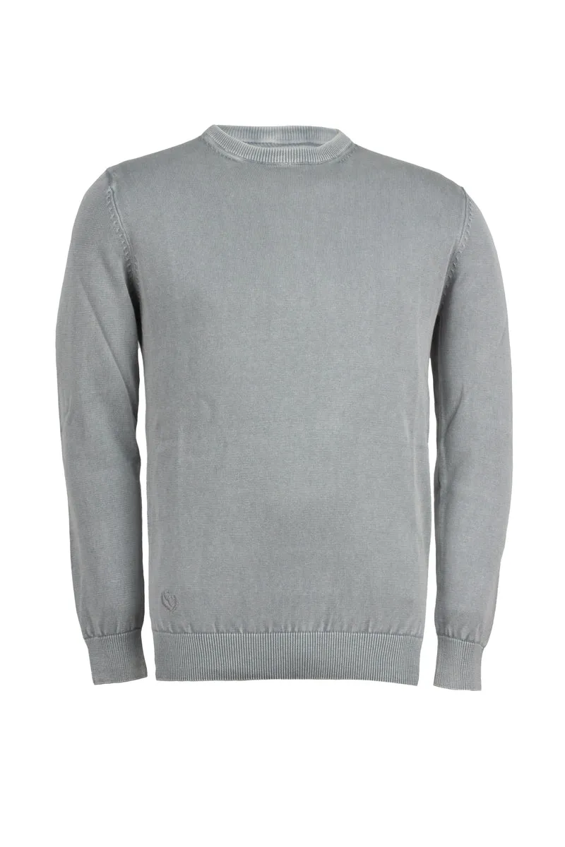 Pullover girocollo uomo tinta unita