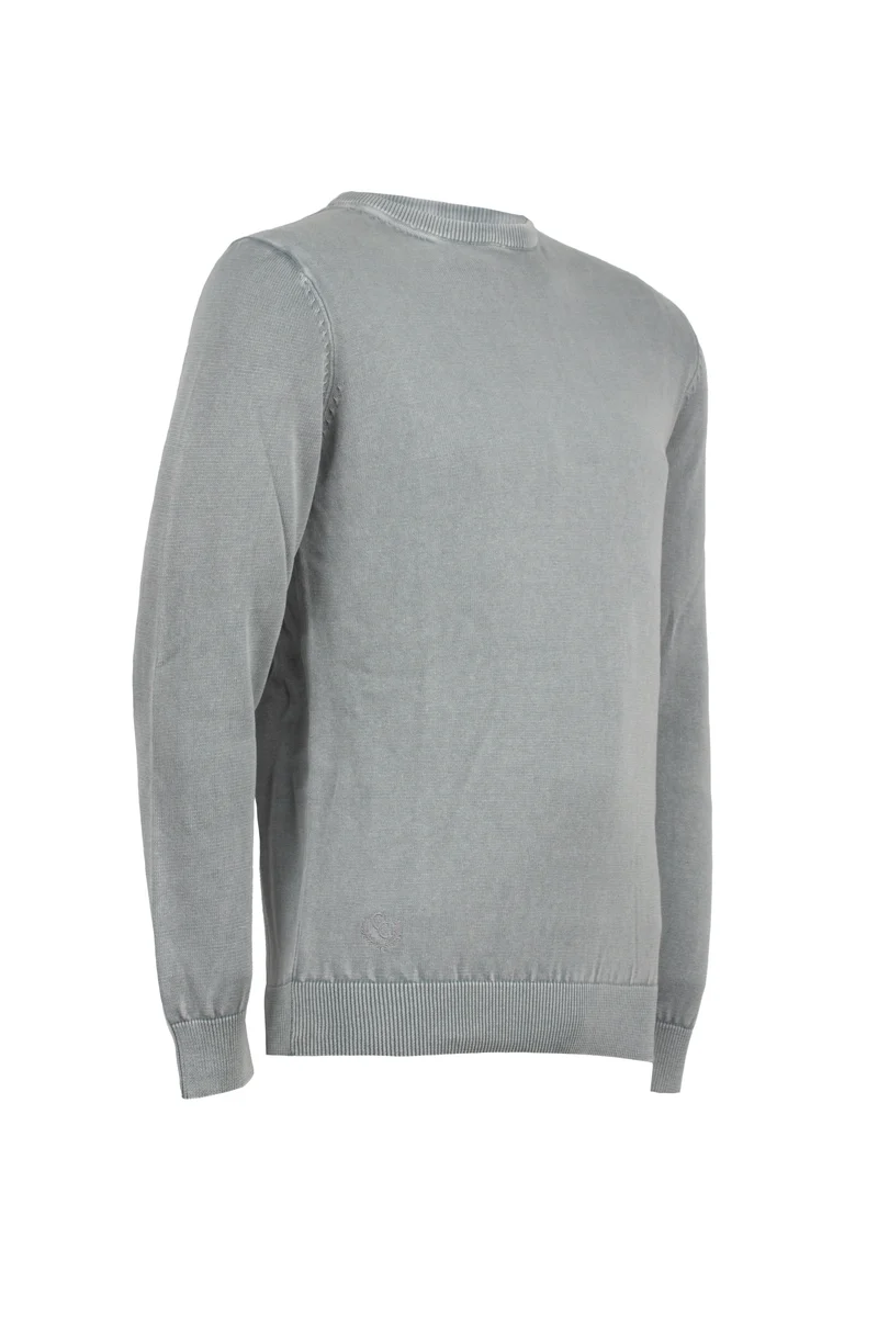 Pullover girocollo uomo tinta unita