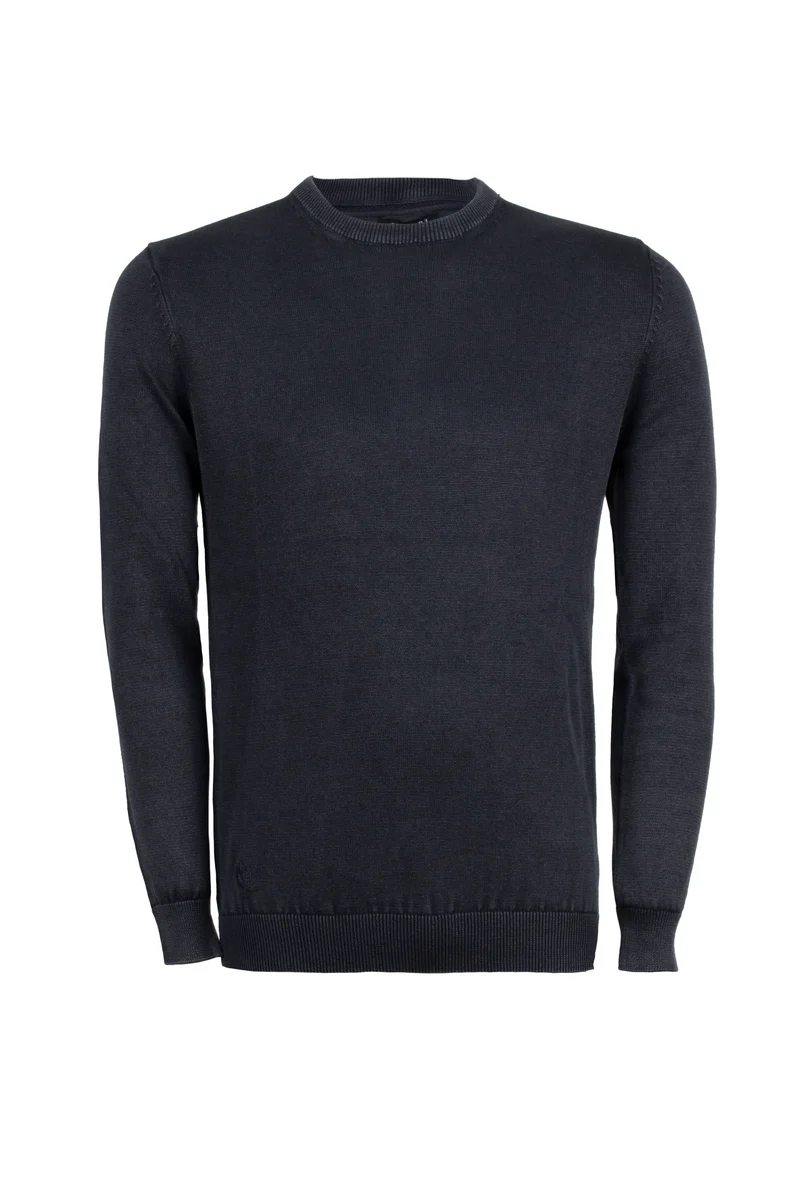 Pullover girocollo uomo tinta unita