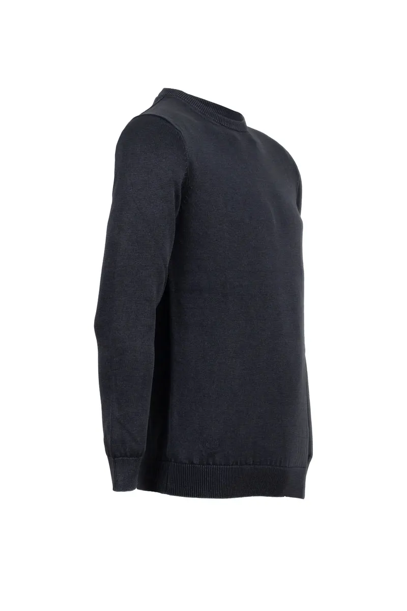 Pullover girocollo uomo tinta unita