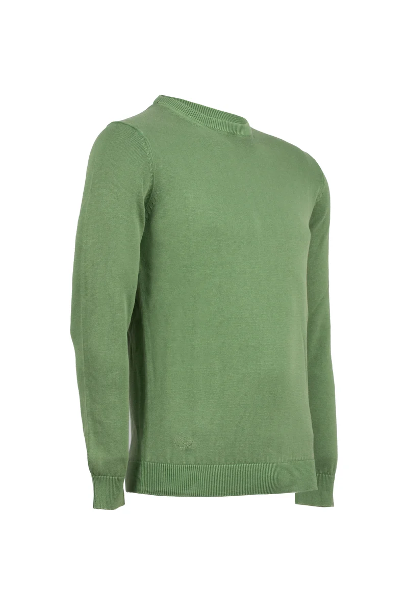 Pullover girocollo uomo tinta unita