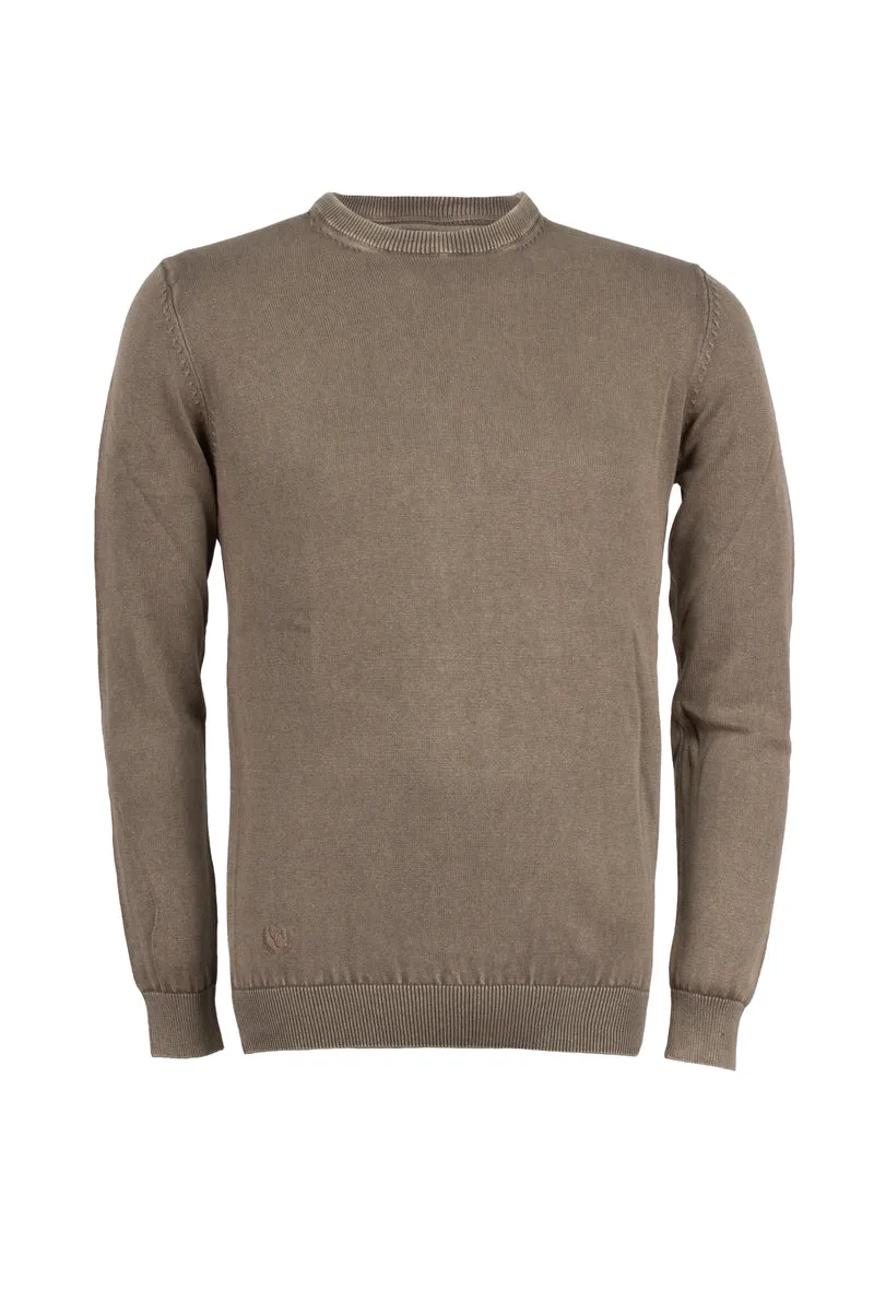 Pullover girocollo uomo tinta unita