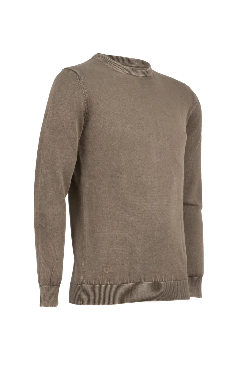 Pullover girocollo uomo tinta unita