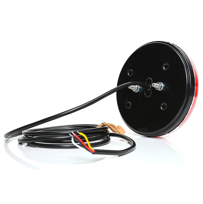WAS W153 Luce posteriore rotonda al neon con stop, coda e indicatore