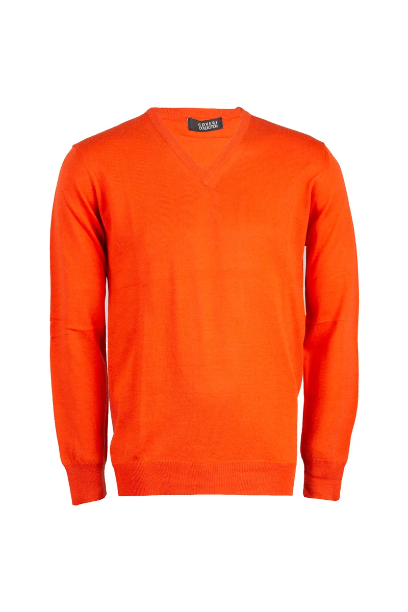 Pullover Made in Italy scollo a V