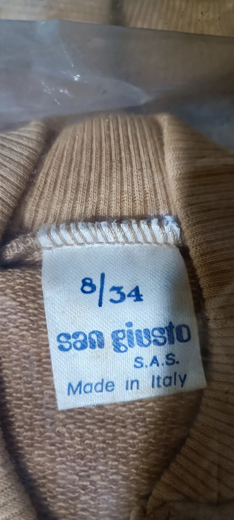 Giubbino in puro cotone San Joust Club dalla taglia 2 alla 12. 400g.
