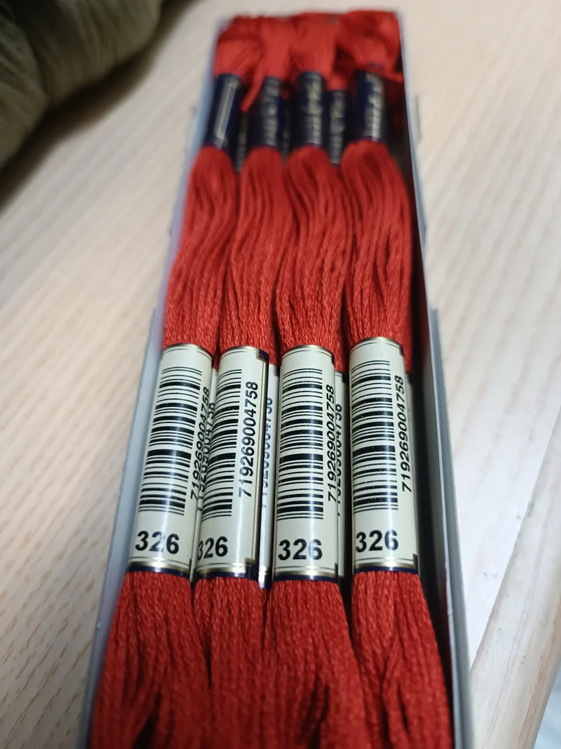 Scatola da 12 matassine mouliné Anchor, cotone100%. 50g.