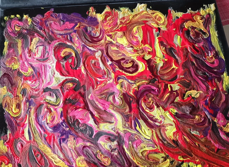 Cromie d'Autore. Dipinti in tecnica mista con acrilici su tela 40cm x 50cm. Artista Vittorina Castellano. 600g.