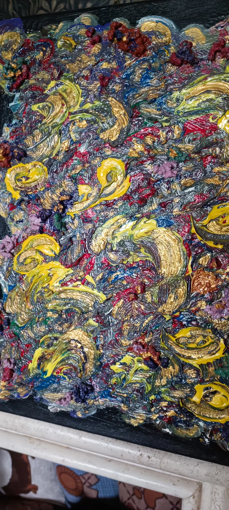 Cromie d'Autore. Dipinti in tecnica mista con acrilici su tela 40cm x 50cm. Artista Vittorina Castellano. 600g.