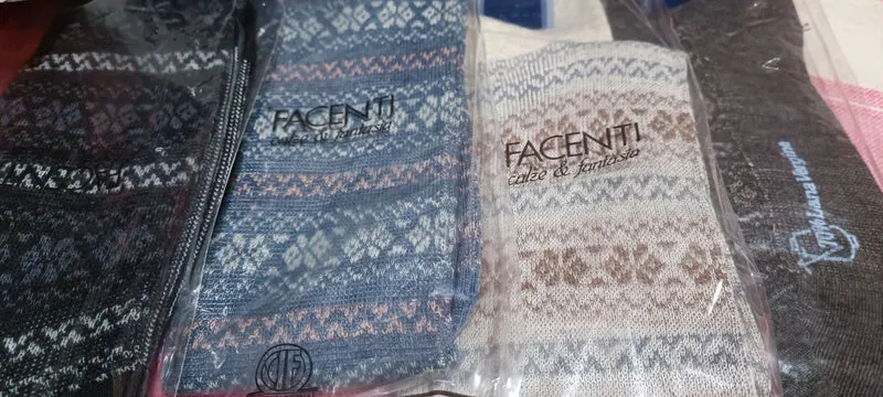 Facenti calze lunghe uomo fantasia Art Jet, taglia 11. 200g.