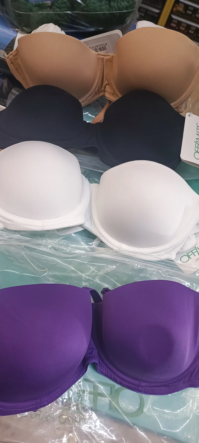 Reggiseno fascia, imbottito(modello 1231 - 9999), Off-limits Parah. 100 g.