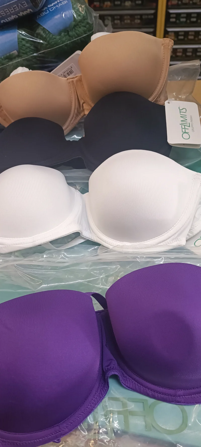 Reggiseno fascia, imbottito(modello 1231 - 9999), Off-limits Parah. 100 g.