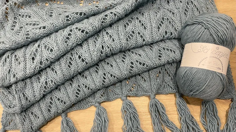 Schema di lavoro a maglia GRATUITO "Our Tribe Wrap"