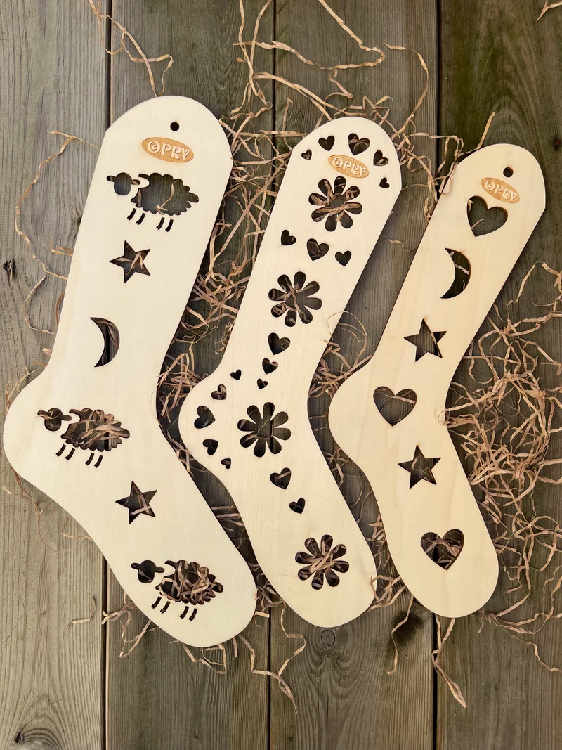 Blocca calzini (coppia, in legno)