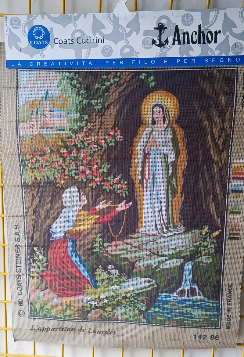 Canovaccio per mezzo punto, 45cm x 60 cm. Marca DMC/Cucirini Anchor. 70g.