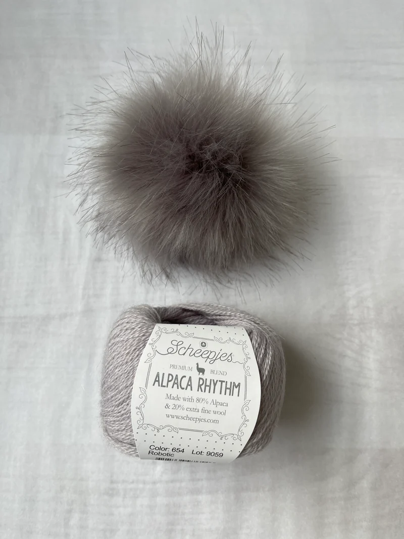 Pompon (eco) grigio