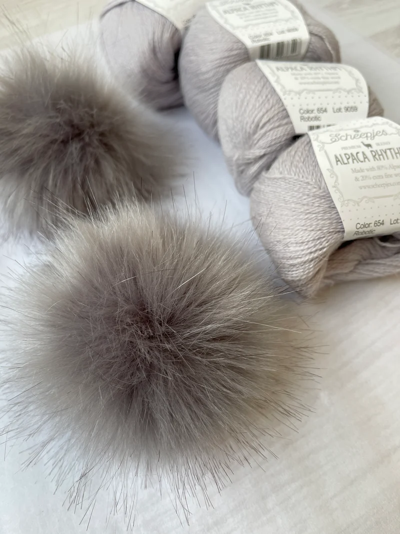 Pompon (eco) grigio
