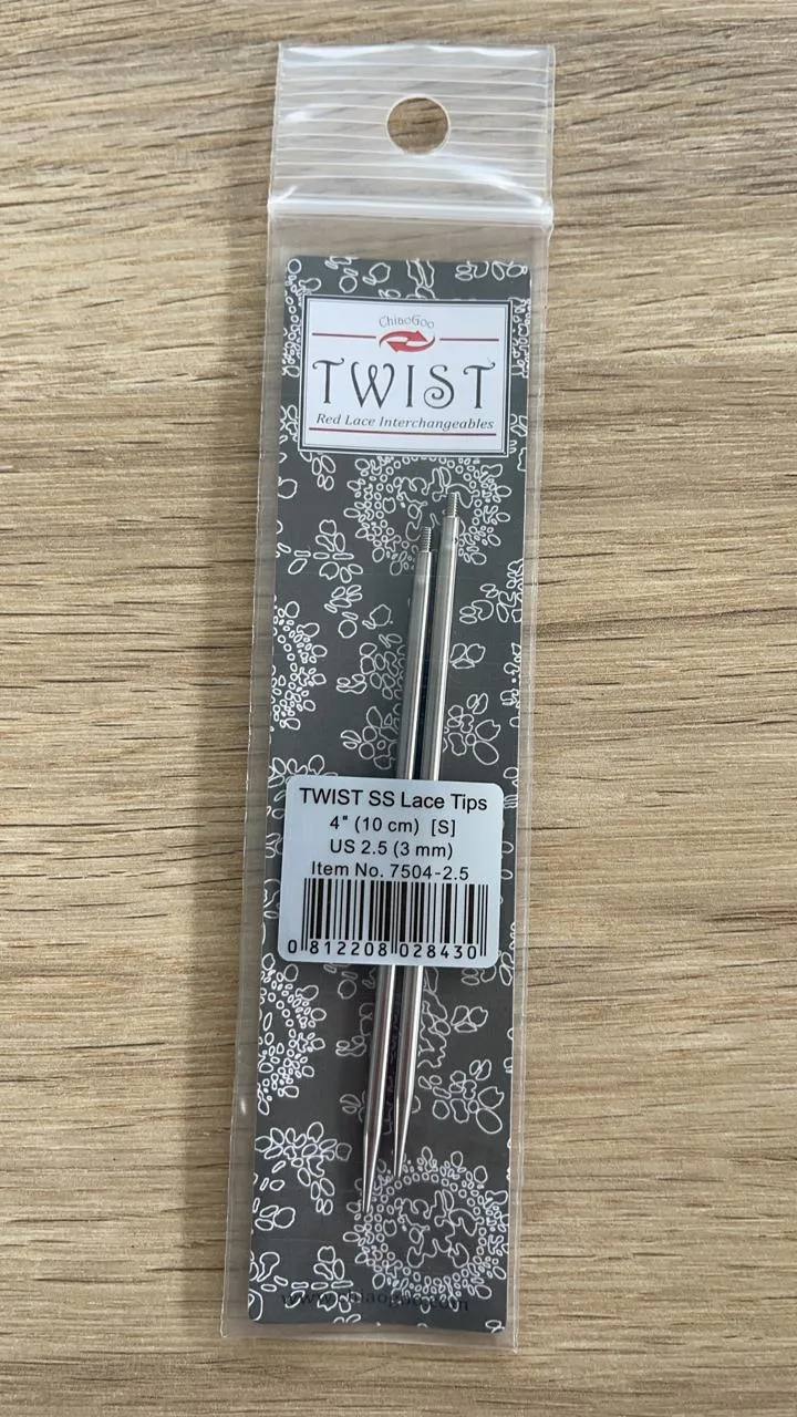 ChiaoGoo Punte di pizzo Twist SS da 4 pollici (10 cm) di lunghezza, varie misure
