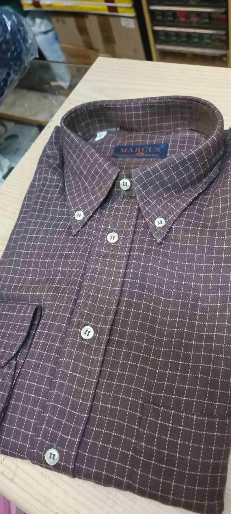 Camicia Marcus di Milena, in morbida flanella, taglia 42 e 44. 500g.