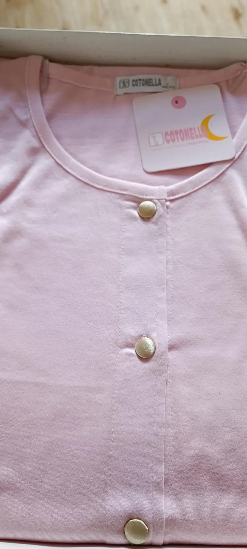 Pigiama da donna Cotonella(DD028), rosa, manica lunga, taglia 50(XXL). 500g