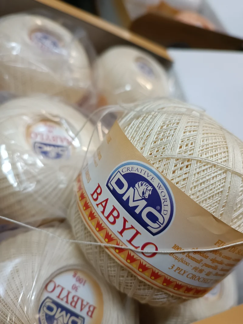 Babilo DMC, filo di Scozia gomitolo ecrù da 100g.