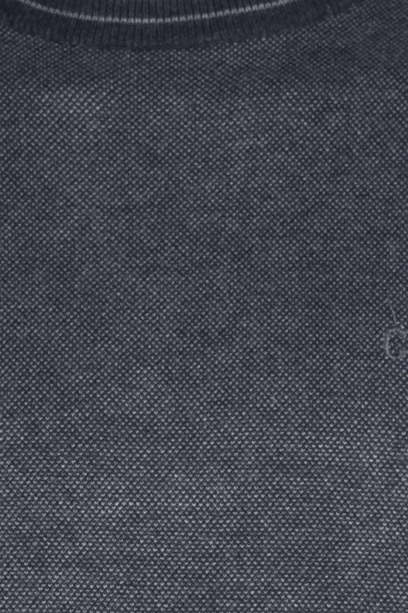 Pullover uomo con profili contrasto