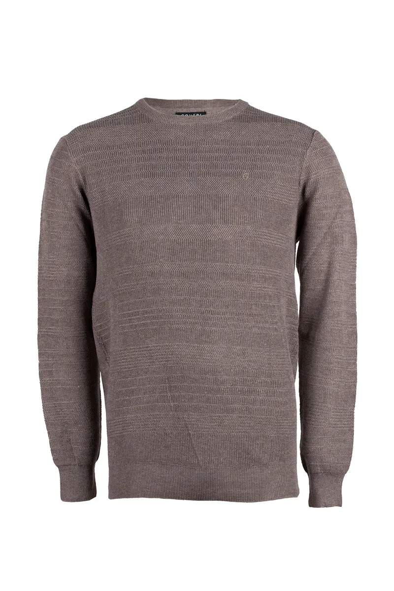 Pullover girocollo tinta unita