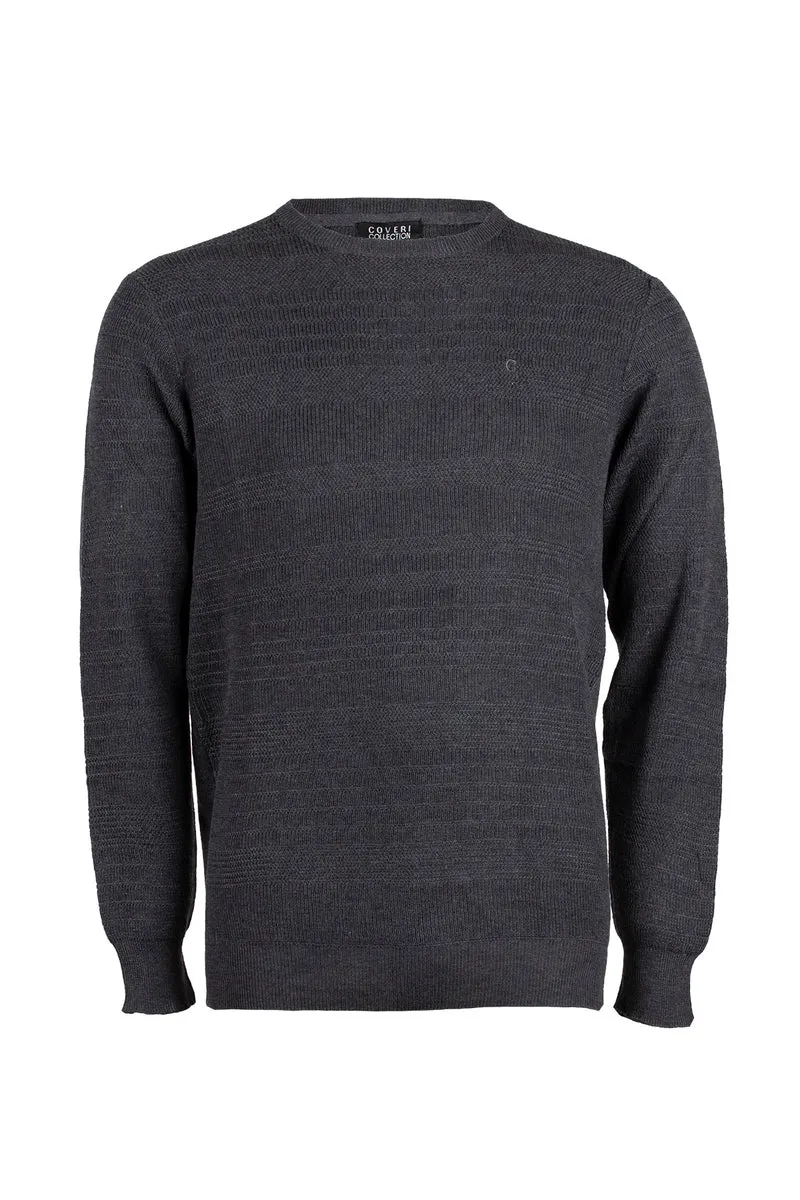 Pullover girocollo tinta unita