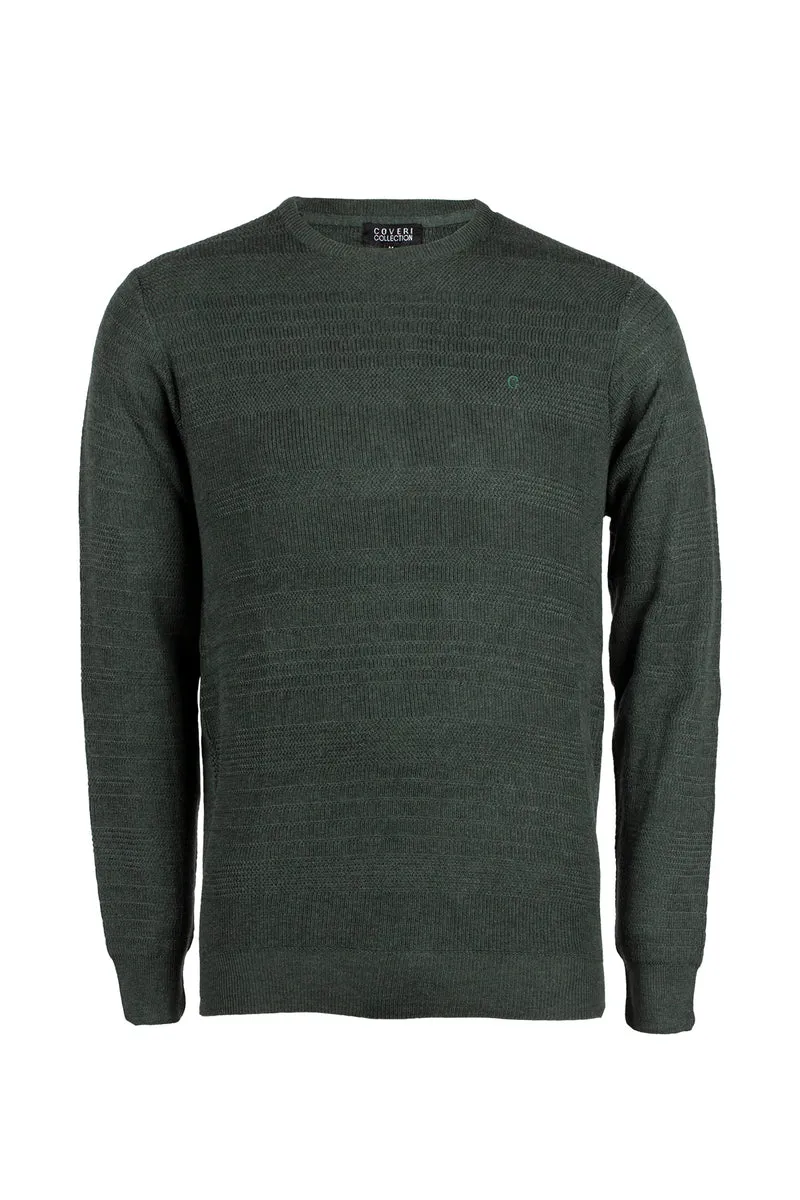 Pullover girocollo tinta unita