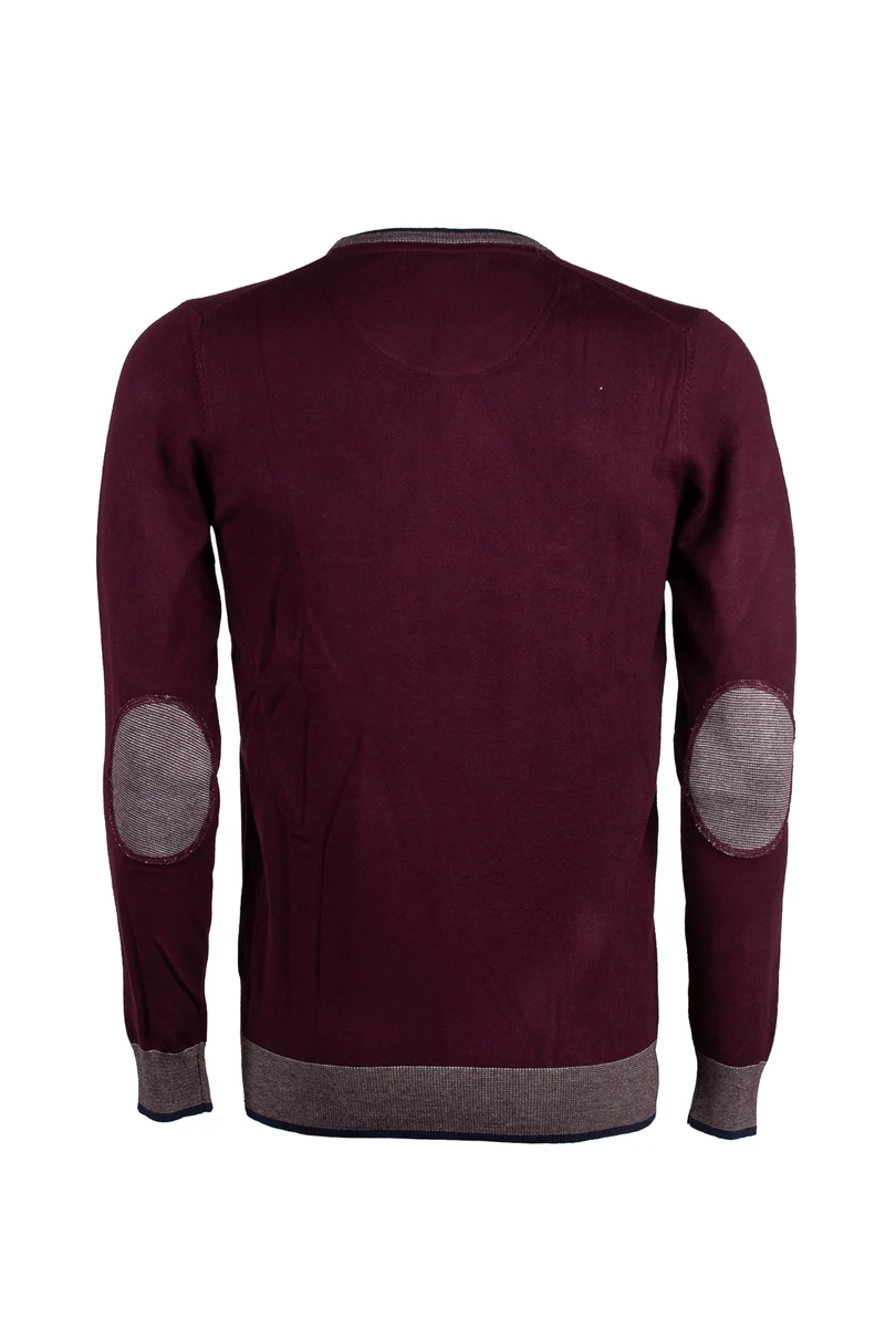 Pullover uomo girocollo con taschino