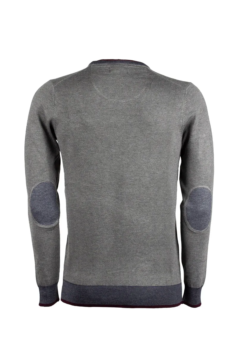 Pullover uomo girocollo con taschino