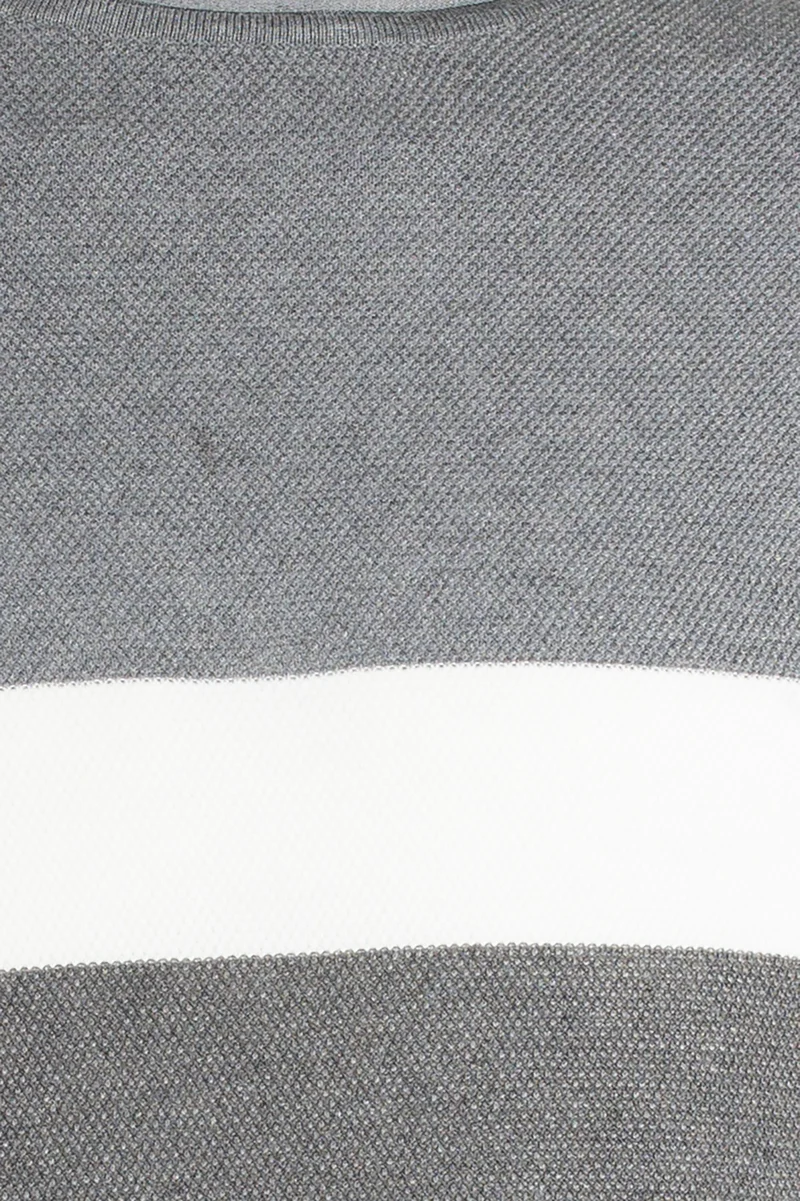 Pullover uomo verde con fascia a contrasto