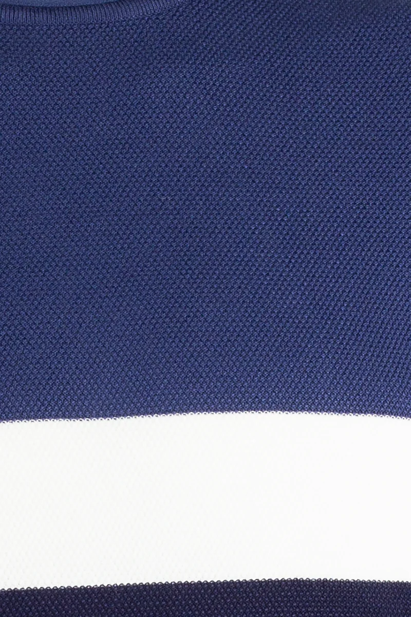 Pullover uomo verde con fascia a contrasto