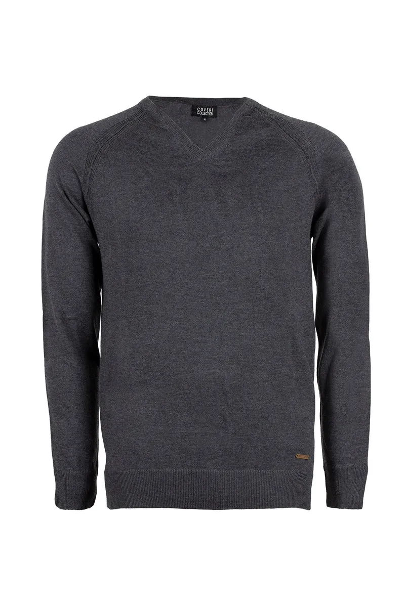 Pullover scollo a V uomo