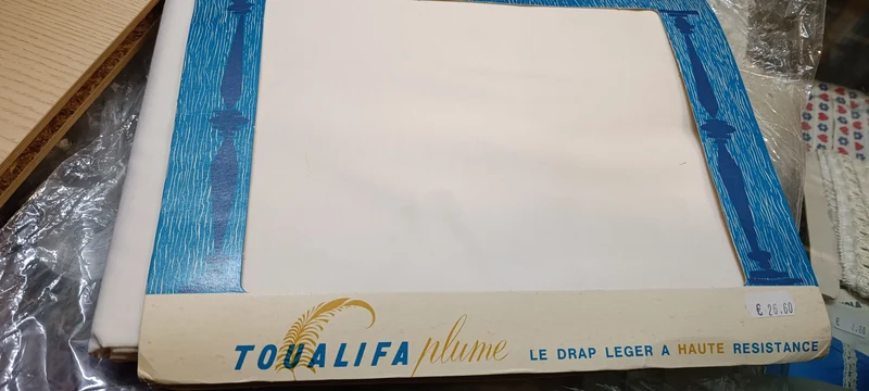 Lenzuolo matrimoniale in puro cotone finissimo. 800g.
