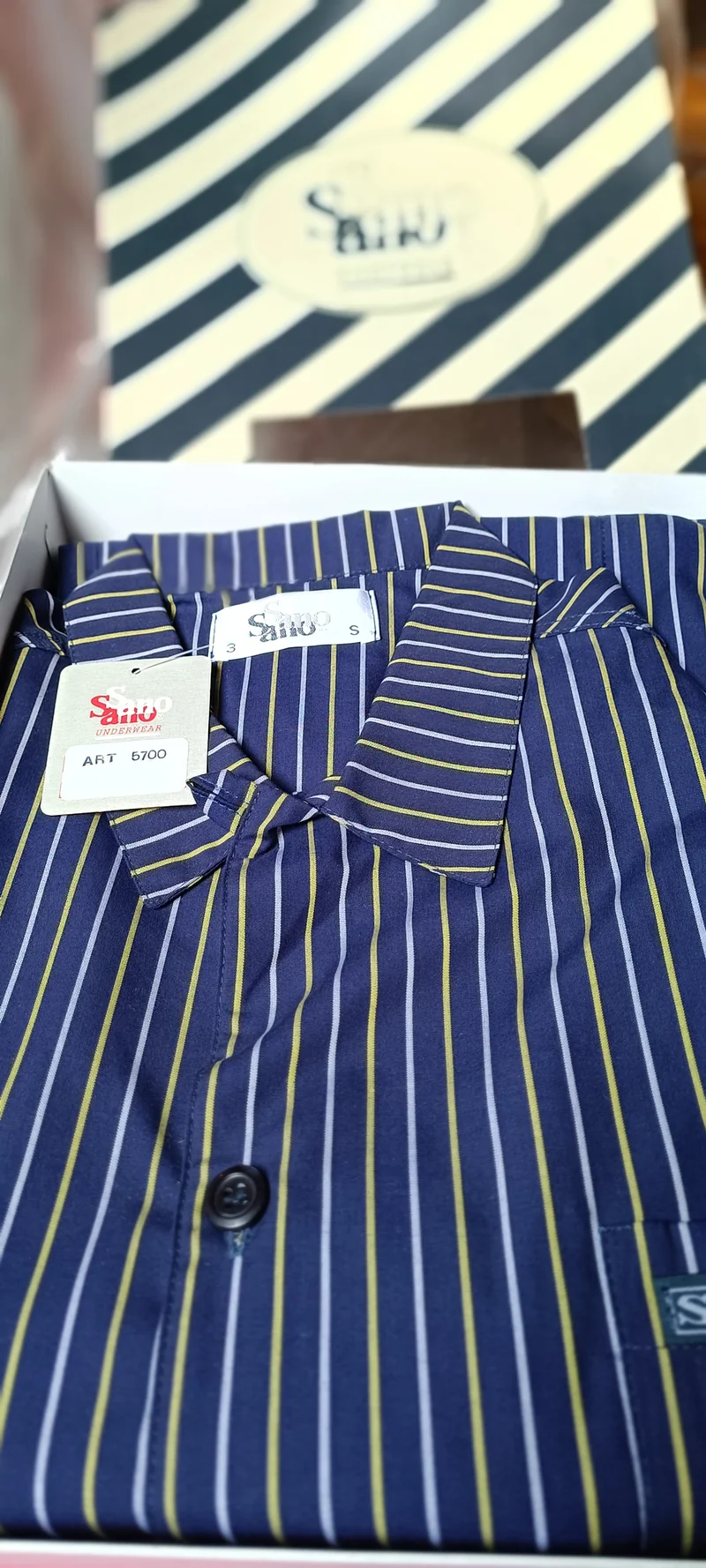 Pigiama uomo Samo, manica lunga, misura 3. 500g.