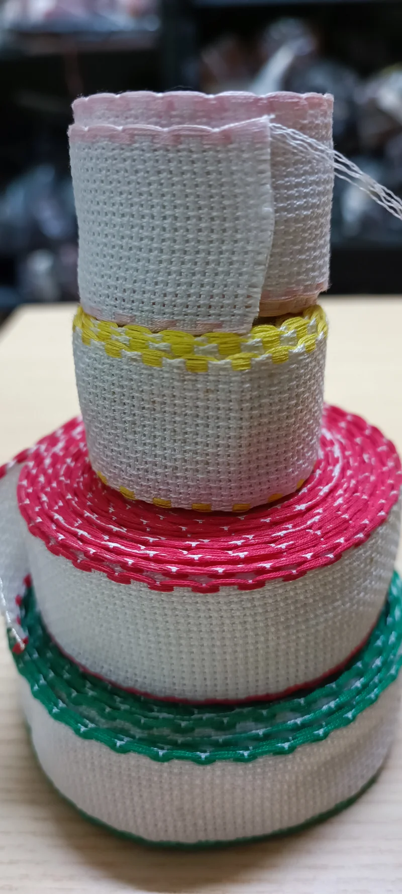 Set di nastri in tela Aida, 200g.