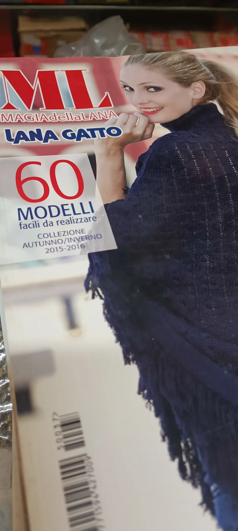 Quaranta gomitoli, 2x colore di Aladino Gatto, misto lana per una coperta Granny. Rivista in omaggio. 2kg.