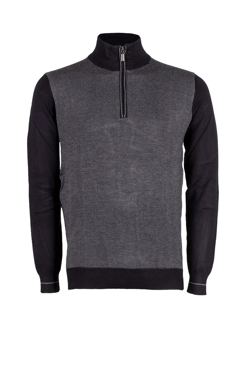 Cardigan uomo mezza zip