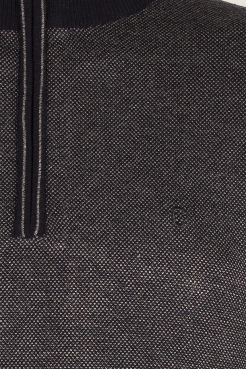 Cardigan uomo mezza zip