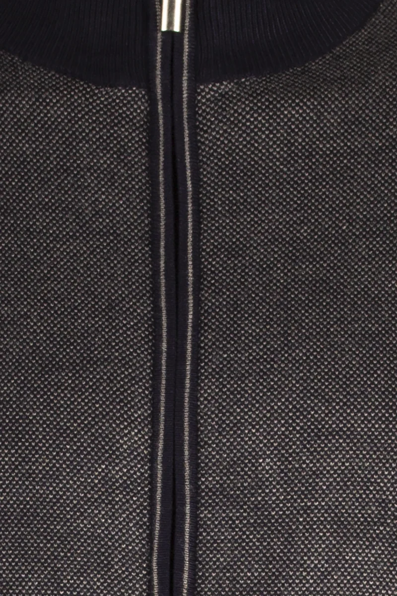 Cardigan uomo full zip in misto cotone