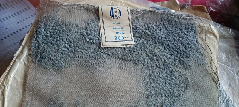 Sciarpa vintage 50 x150. Velo tulle. 50g.