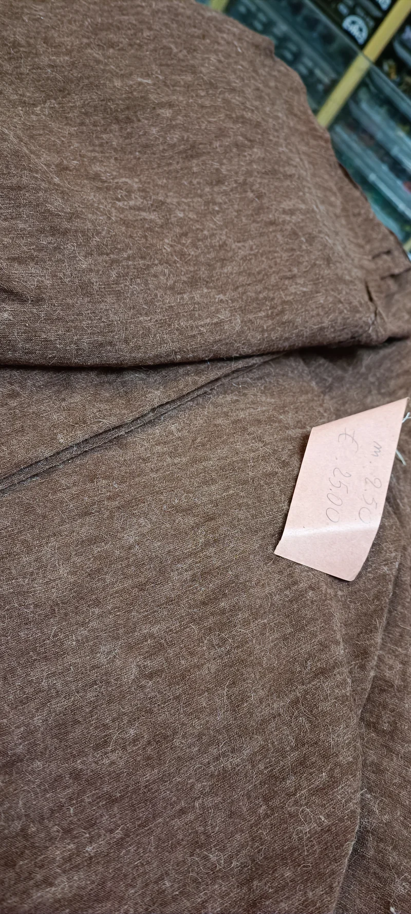Taglio di jersey, marrone - ruggine. 2,50 m. 600g.