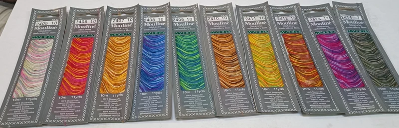 Matassine(10) sfumate di mouliné Madeira, 100g.