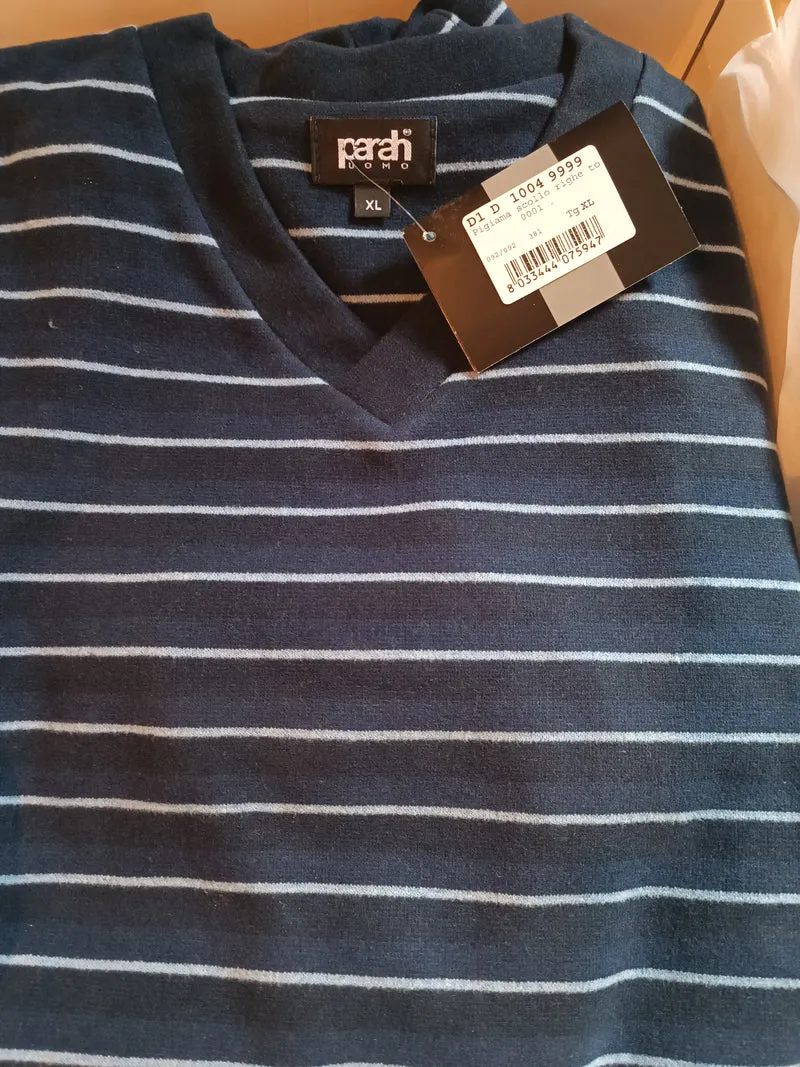 Pigiama uomo Parah, scollo a V, taglia XL. 1kg.