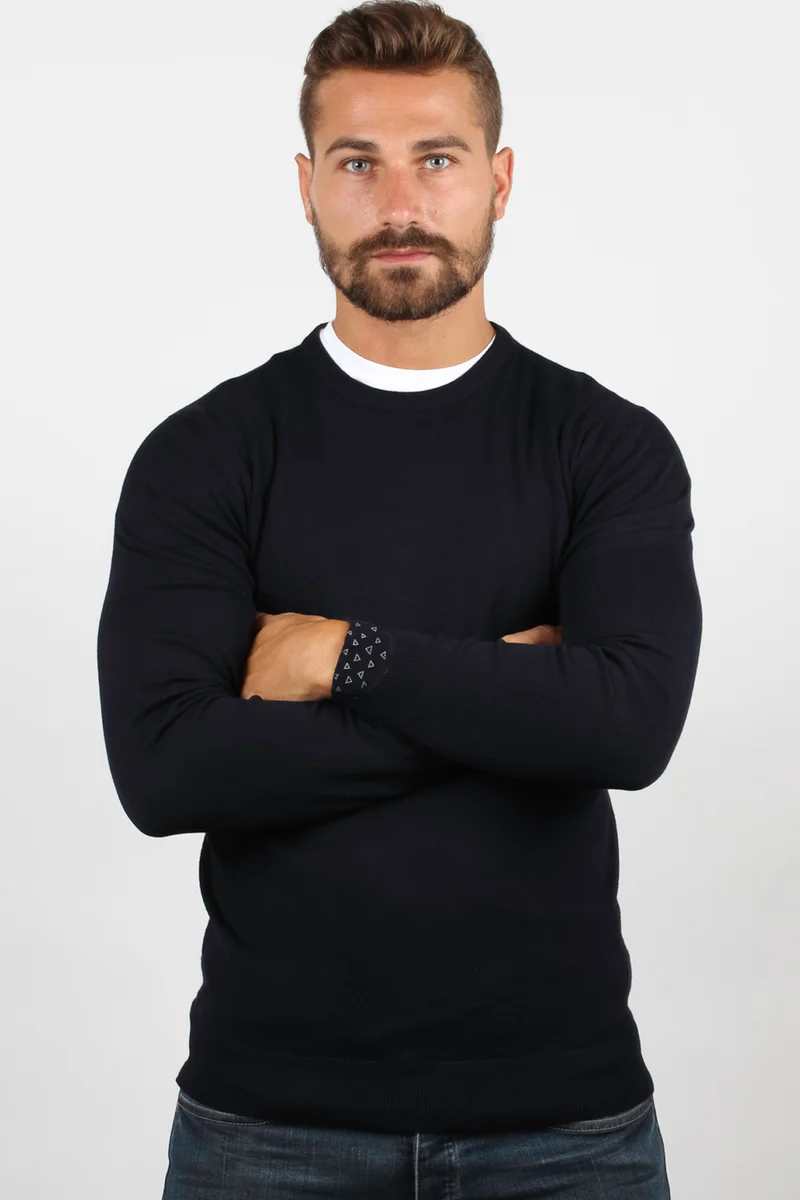 Pullover girocollo uomo